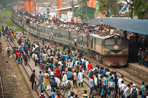バングラデシュ人口(交通機関)